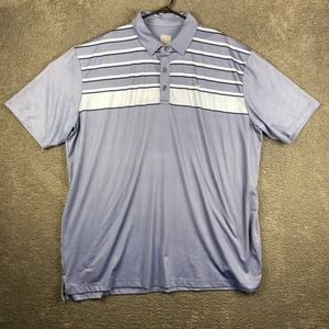 Callaway Opti-Dri XXL Golf Polo Shirt‎ Blue Stripe Athletic Performance Mens